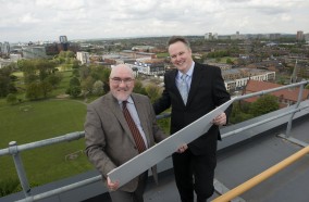City Mayor of Salford, Ian Stewart, and Simon Ashdown, Director at LPC Living